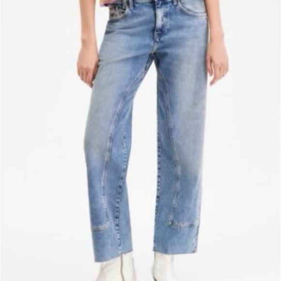We The Free Denim - We the free free people Risk Taker Mid-Rise Straight-Leg Jeans